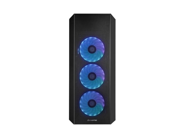 Chieftec SCORPION 4 - Tower - ATX - genomskinlig sidopanel (härdat glas) - ingen strömförsörjning (ATX) - svart - USB/ljud