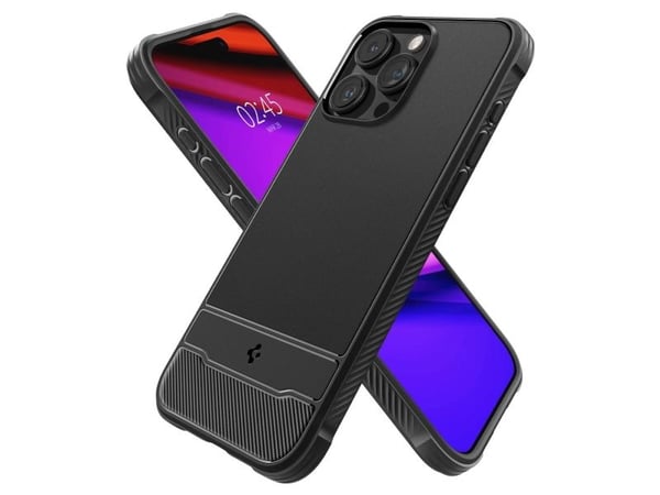 Kotelo SPIGEN Rugged Armor MAG MAGSAFE yhteensopiva IPHONE 15 PRO matta musta