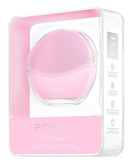 Foreo Luna Mini 3 Pearl Pink – kompakt ansiktsrenser