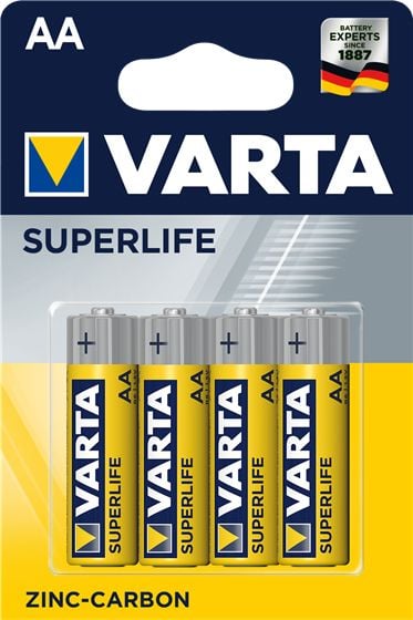Varta Superlife - Batteri 4 x AA-typ - Kolzink