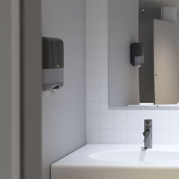 Dispenser Tork Mini H3 Singlefold, for håndklær, svart