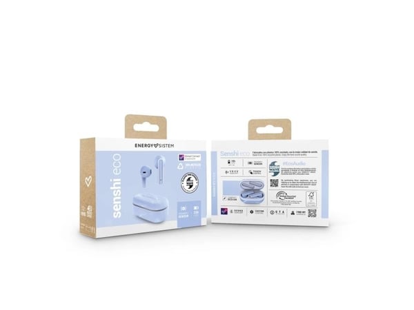 Energy Sistem Senshi Eco, True Wireless Stereo (TWS), 20 - 20000 Hz, Puhelut/Musiikki/Urheilu/Päivittäinen, 42 g, Kuulokkeet, Vaaleansininen