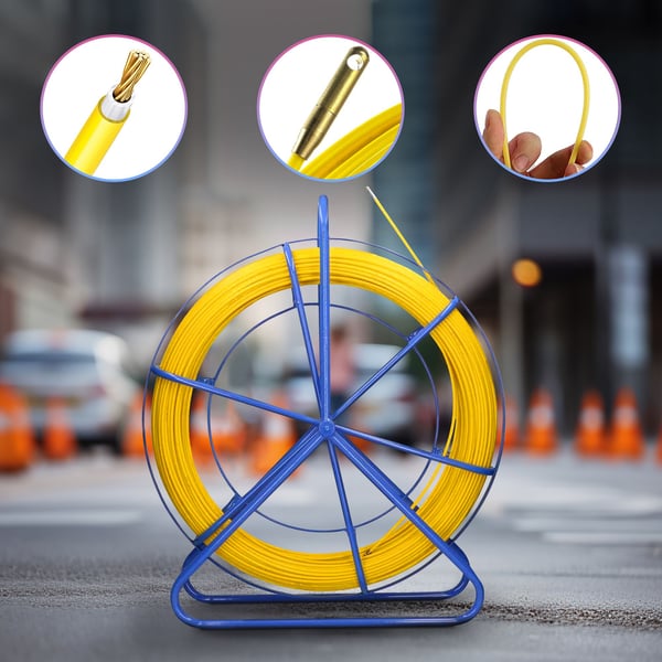 Extralink Pilot 4.5mm 25m | Cable pulling rod | glass fibre FRP, d. 4.5mm, l. 25m, yellow