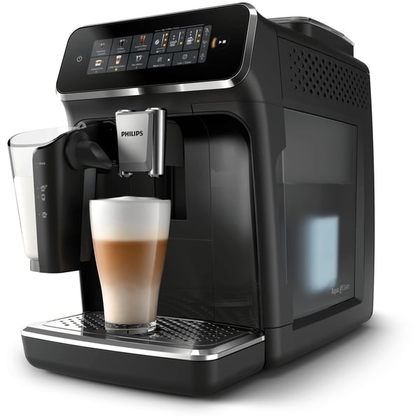 Philips 3300 series EP3341 - Automatisk kaffemaskin med melkeskummer - 15 bar - skinnende svart