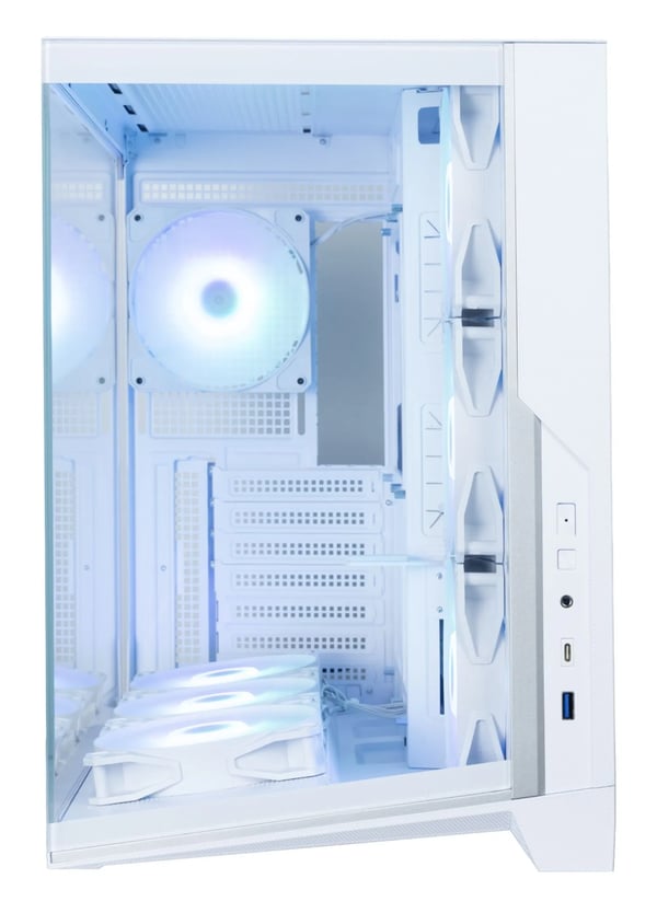 Zalman D40, Midi Tower, PC, Valkoinen, ATX, mikro ATX, Mini-ITX, Akryylinitriilibutadieenistyreeni (ABS), Terästä, Karkaistu lasi, 16 cm