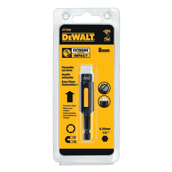 Dewalt Itsepuhdistuva 8 mm:n hylsy iskukoneisiin - DT7430