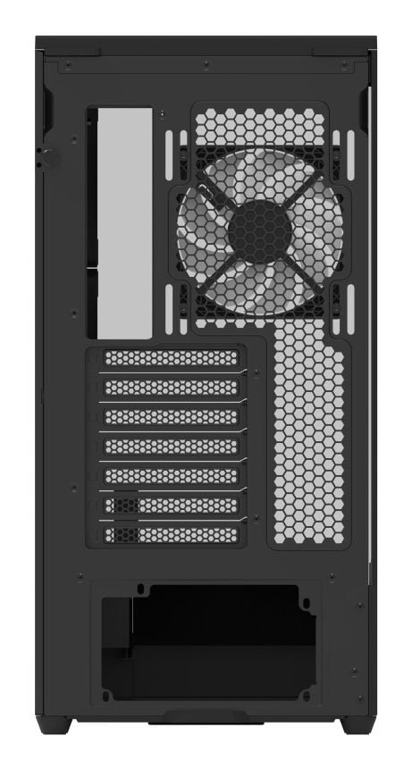Aerocool P500A-BK, Midi Tower, PC, Svart, ATX, micro ATX, Mini-ITX, SPCC, Härdat glas, Spela