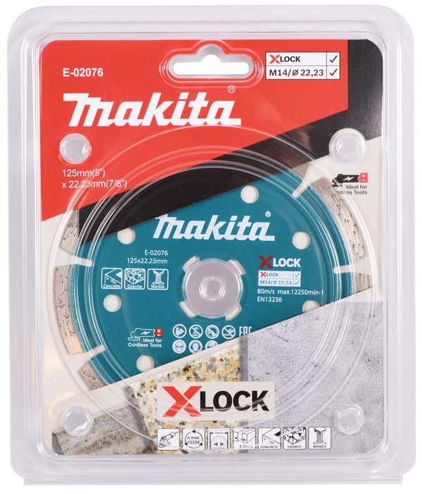 Makita - Diamantskjæreplate - for betong, marmor, granitt - 125 mm - for Makita GA041GM201; XGT GA041GZ