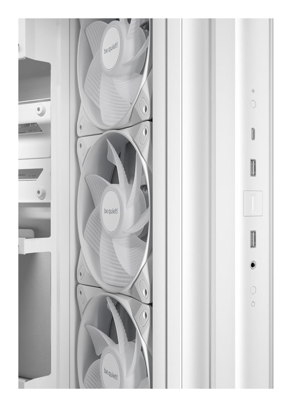 be quiet Light Base 500 LX BGW86 ATX-chassi med sidopanel i glas, vit