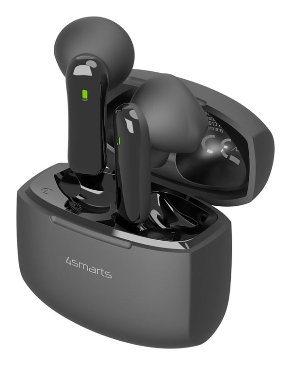 4smarts SkyBuds Air, True Wireless Stereo (TWS), Samtale/Musikk/Sport/Hverdag, 40 g, Hodesett, Svart