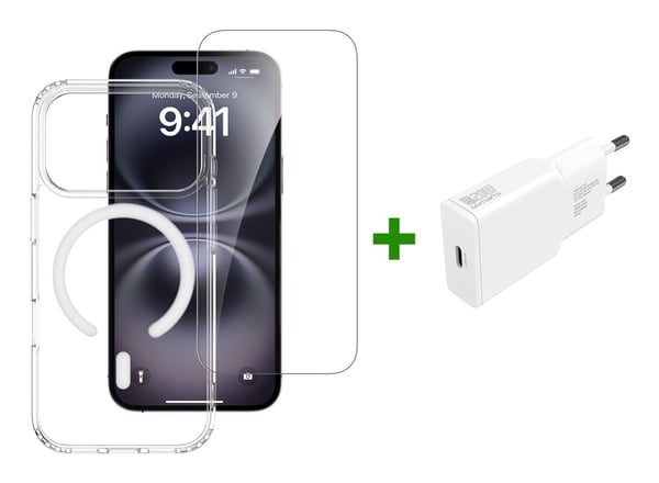 4smarts 541558, Border, Apple, iPhone 17 Pro, 16 cm (6.3"), Gjennomsiktig, Hvit