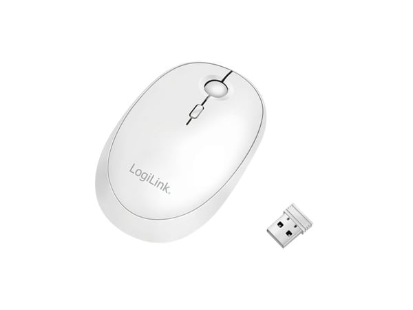 LogiLink Hiiri - optinen - langaton - 2,4 GHz, Bluetooth 4.0 - langaton vastaanotin (USB)