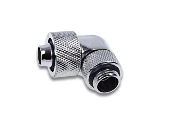 Alphacool 17614, Passende, Messing, Kromfarget, 1/4", 90°, CE, FC, RoHS