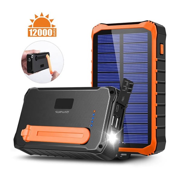 4smarts 456633, 12000 mAh, Litium polymeeri (LiPo), 5 V, Musta, Oranssi