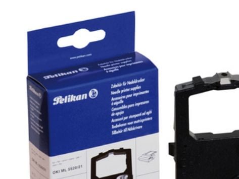 Pelikan - Svart - färgband - för OKI Microline 5520, 5521, 5590, 5591