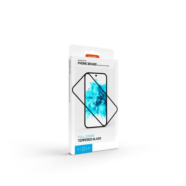Fast skjermbeskytter | Xiaomi | Redmi Note 14 5G | Herdet glass | Svart | Helt dekke