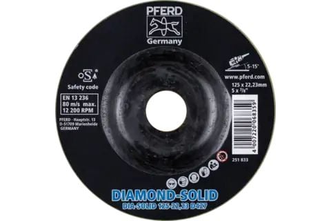PFERD Diamond grinding discs CC-GRIND SOLID DIAMOND, 12,5 cm, 1 styck
