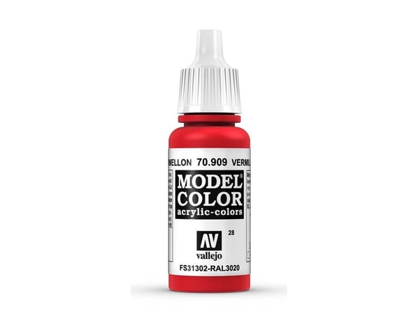 Vallejo 70.909, 17 ml, Oranssinpunainen, Matta, Pullo