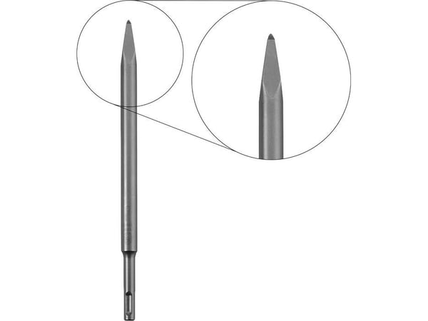kwb 247210, Iskuporakone, Teräväkärkinen talttaporan kärki, 250 mm, Betoni, Kalkki, Hiekkakivi, Kivi, SDS Plus, Eurooppa