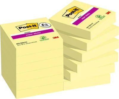 3M 7100259816, firkant, Gult, Papir, 47,6 mm, 47,6 mm, 90 ark