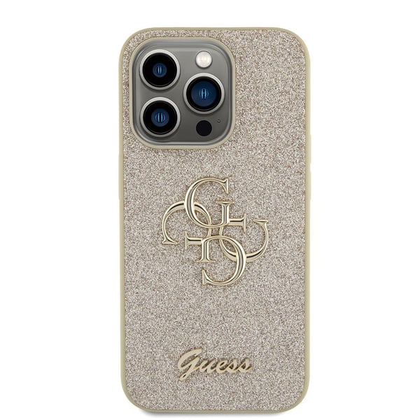 GUESS , Mobilskal, Apple, Apple iPhone 15 Pro, 17 cm (6.7"), Guld
