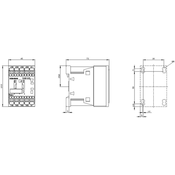 Siemens 3RH2140-2BA40 Apukosketin 1 kpl 1 kpl