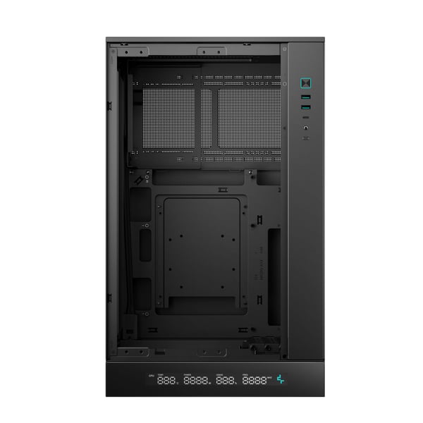 DeepCool CH270 DIGITAL datorchassi Micro ATX härdat glas, svart