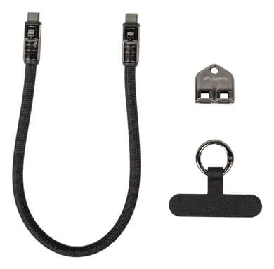 Lanberg - USB-kabel - USB-C (hane) till USB-C (hane) - USB 2.0 - 30 cm - USB-strömförsörjning (240W) - svart