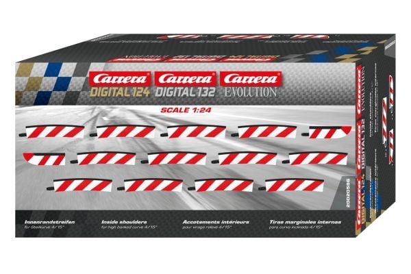Carrera 20596, Inside shoulder, Toy track, Svart, Röd, Vit, 8 År, Pojke/flicka, 12 styck