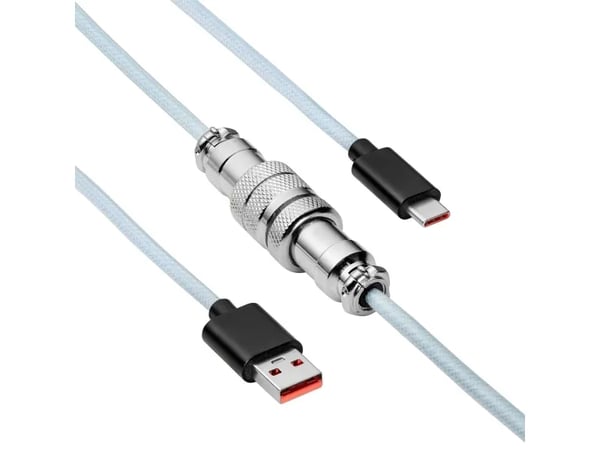 USB-kaapeli Akyga AK-USB-48 USB A (m) / USB type C (m) Spiralny Aviator ver. 2.0 3m 3m