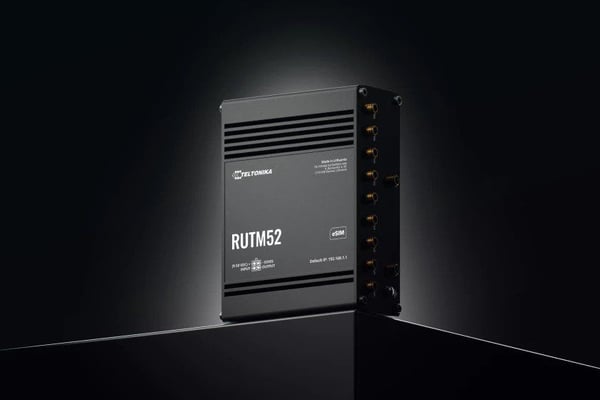 Teltonika RUTM52, Wi-Fi 5 (802.11ac), Dual-band (2,4 GHz / 5 GHz), Ethernet LAN, 5G, Sort, Industriel router