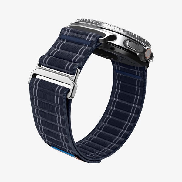 Spigen WBF0, Band, Smartwatch, Marinblå, Samsung, Watch 8 (40/44 mm)/Watch 8 Classic (46mm), Tyg