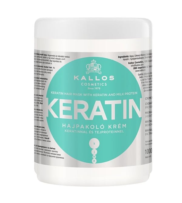 Kallos Cosmetics - Keratin hairmask- 1000 ml