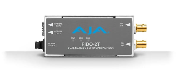 AJA FiDO-2T, aktiv videokonverterer, grå, 3 Gbit/sek, BNC