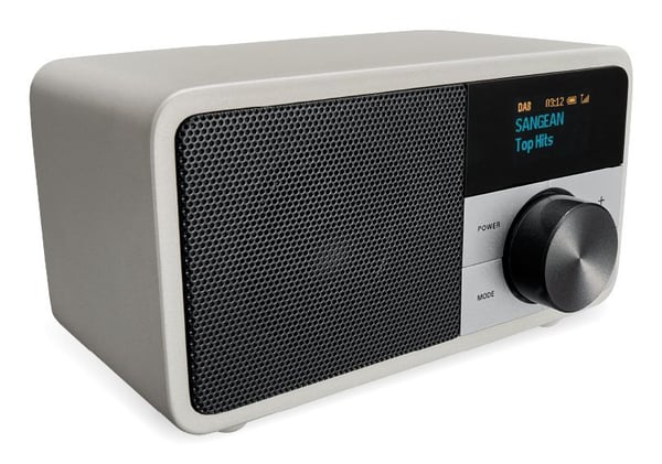 Sangean Genuine Mini DDR-7 radio DAB+ FM, Glacier Silver