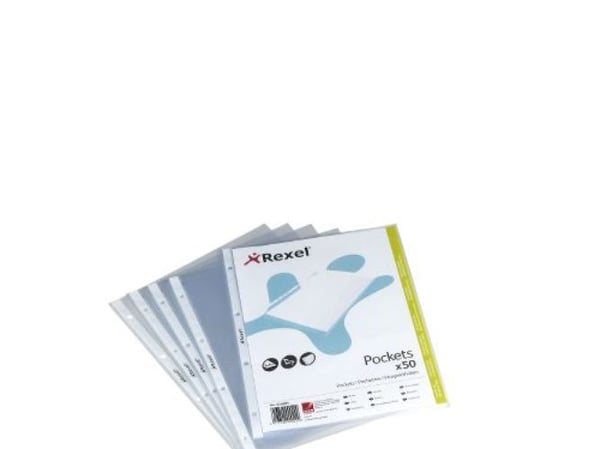 Rexel - Arkbeskytter - for A4 (210 x 297 mm) - blank (en pakke 50)