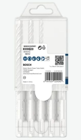 Bosch PRO SDS plus-5X SDS-plus-borsett 5 stk. 2608833910 5/6/6/8/10 mm