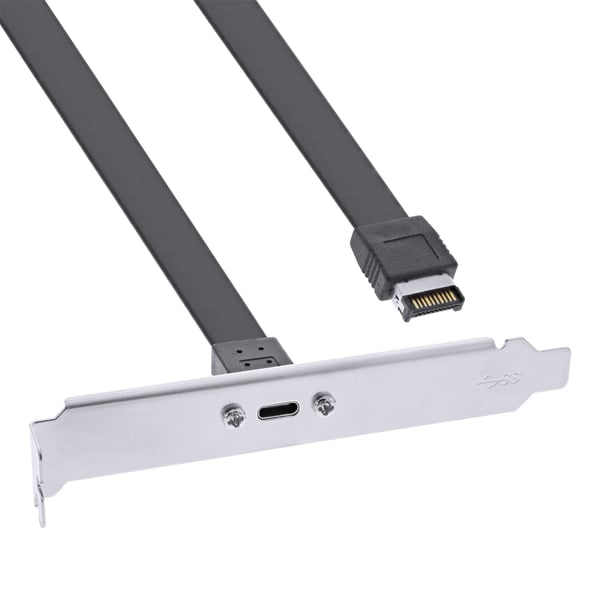 InLine 33446G, USB 3.2 Gen 2 (3.1 Gen 2), Svart, 10 Gbit/s, 20 mm, 300 mm, 120 mm