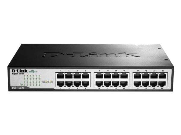 D-Link DGS 1024D - Switch - 24 x 10/100/1000 - stasjonær