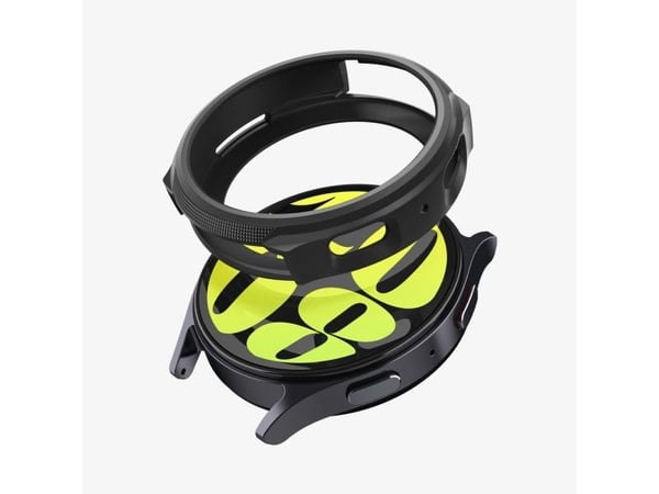 Spigen Liquid Air, Kotelo, Älykello, musta, Samsung, Galaxy Watch 7 (40mm), Termoplastinen polyuretaani (TPU)