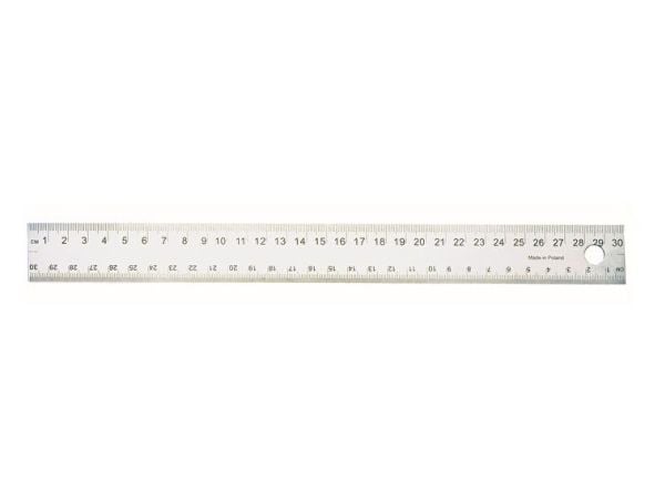 Wedo 52 5130, Pöytäviivain, Terästä, Hopea, 300 mm, 1 kpl