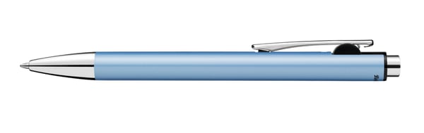 Pelikan Kugelschreiber Snap Metalic K10 Frostblau im Etui, Klips, Uttrykkbar kulepenn med hengefeste, Blå, 1 stykker, Medium