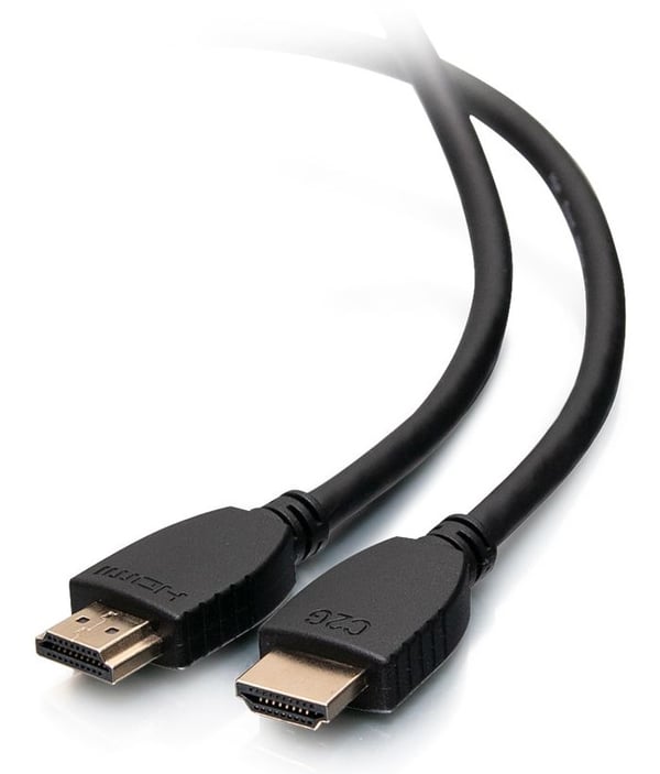 C2G 4ft 4K HDMI Cable with Ethernet - High Speed HDMI Cable - HDMI-kabel med Ethernet - HDMI hann til HDMI hann - 1.22 m - skjermet - svart