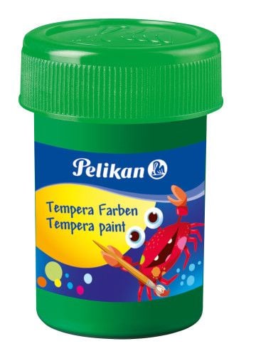 Pelikan Tempera, Musta, Sininen, Vihreä, Vaaleanpunainen, Valkoinen, Keltainen, Nestemäinen, 25 ml, 6 kpl