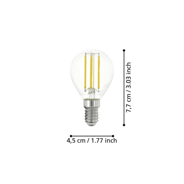 EGLO E14 P45 7W 806LM 2700K KIRKAS KIRKASVALO