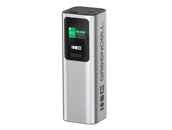 Green Cell PBGC25UD -varavirtalähde 140 W PowerPlay Ultra 25200 mAh 1 x USB-A, 2 x USB-C