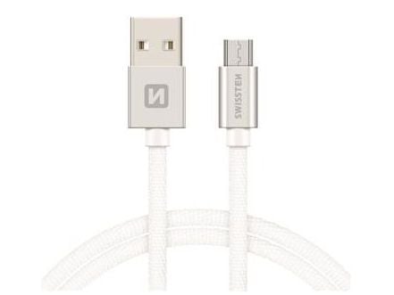 Swissten 71522203, 1,2 m, USB A, Micro-USB B, USB 2.0, 0,48 Gbit/s, Silver