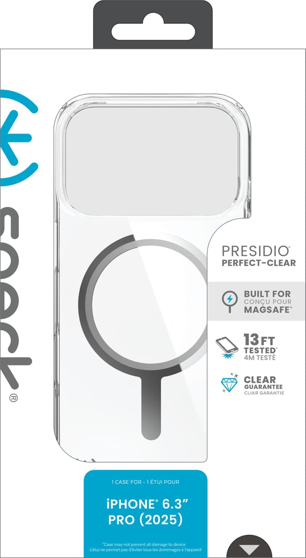 Speck 150972-3240, Etui, Apple, iPhone 17 Pro, 16 cm (6.3"), Gjennomsiktig