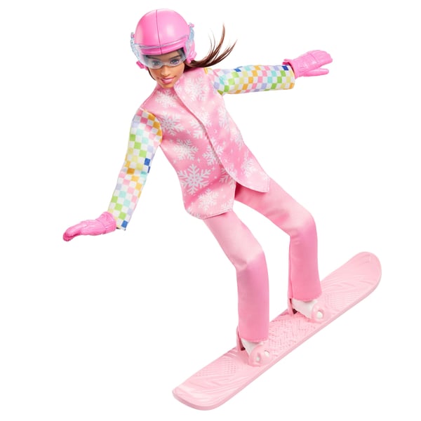 Barbie Career Deluxe Snowboarder docka JKF78, 10+ tillbehör