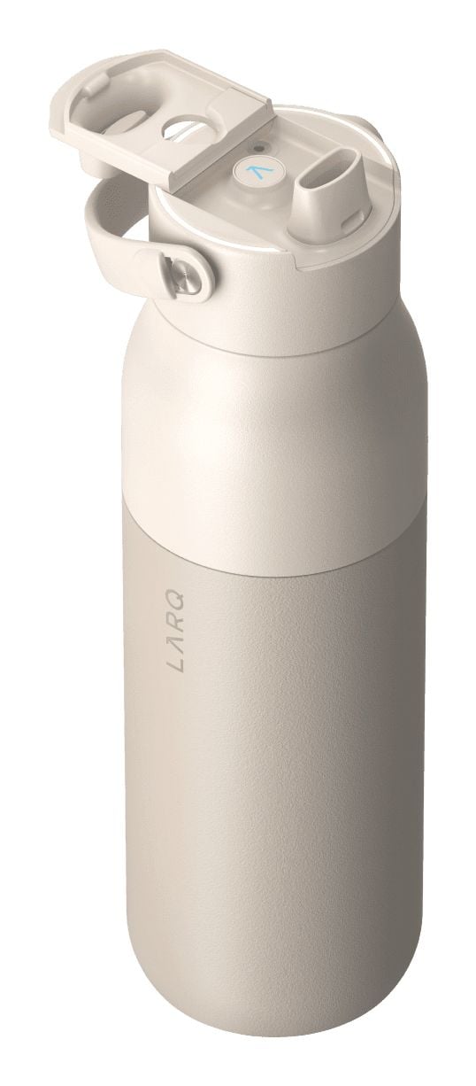 LARQ PureVis 2, Päivittäinen käyttö, Fitness, Patikointi, Urheilu, 1000 ml, Ruuvinkanta, Ruostumaton teräs, Hiekka, Aikuinen